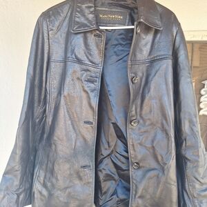 Womens Black Leather Jacket by Marc New York Andrew Marc